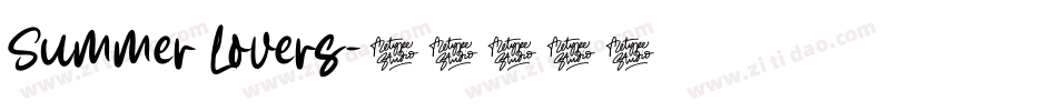 Summer Lovers字体转换
